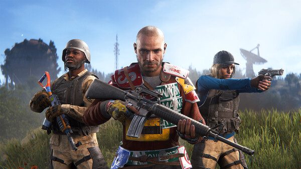 Rust team standing together